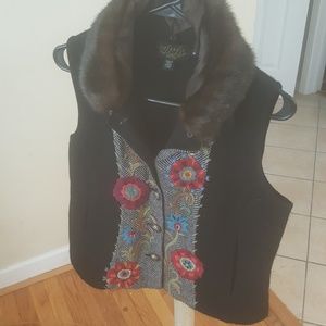 Black vintage vest